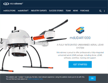 Tablet Screenshot of microdrones.com